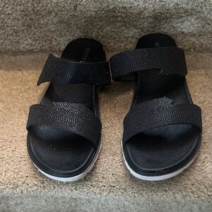 West Loop Black Slide Sandals